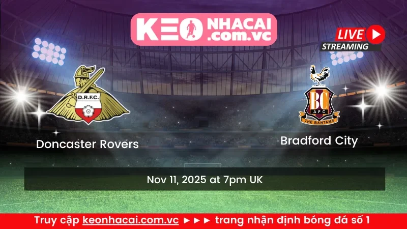 Doncaster Rovers vs Bradford City